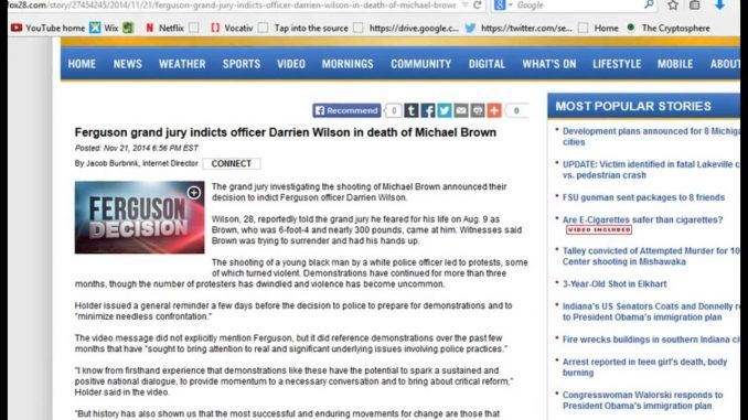 Darren Wilson Indicted? MSM Posted Story Claiming So