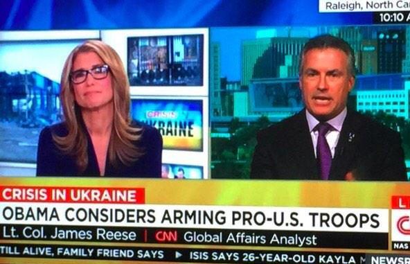 CNN says Obama considers arming pro-US troops..in Ukraine - Freudian slip?
