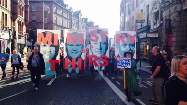Thousands Protest Water Charges In Ireland