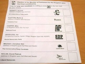 Labour And Green Candidates Left Off Postal Ballot Papers
