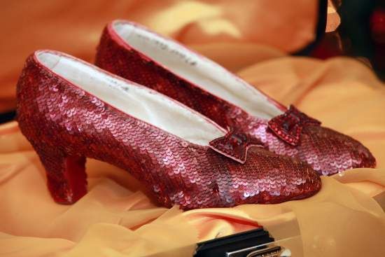 "The Wizard of Oz" Ruby Red Slippers