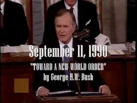 Image result for george h w bush new world order