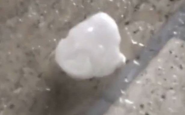 massive hailstones
