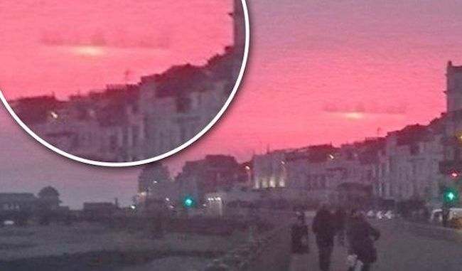 Is this yet another 'floating city' spotted in the UK?