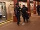 NYPD conduct an active shooter drill in a New York subway on Sunday