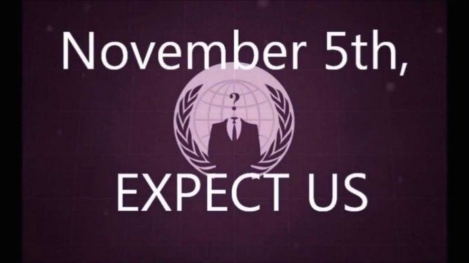 Anonymous say November 5th 2015 will be the date that 'all hell breaks loose'