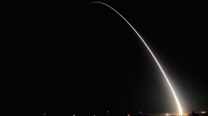 A second Trident II missile was been launched in California on Monday afternoon