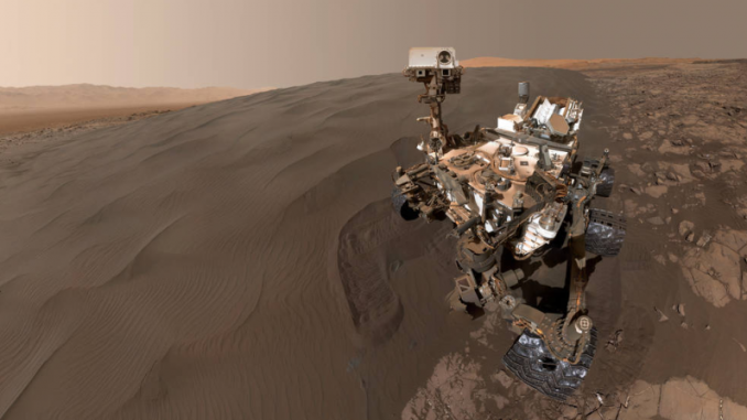 Can’t wait to share science results from Namib Dune; but first, let me take a #selfie https://t.co/sv2bH6ghSg pic.twitter.com/03TmNosXHQ— Curiosity Rover (@MarsCuriosity) January 29, 2016