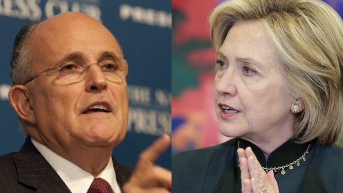 Rudy Giuliani says Hillary Clinton helped form ISIS