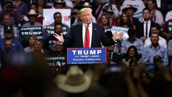 Donald Trump told voters on Friday that the California drought is actually a government conspiracy to deprive them of water.