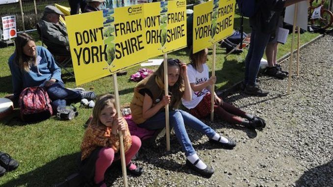UK government green light North Yorkshire fracking project