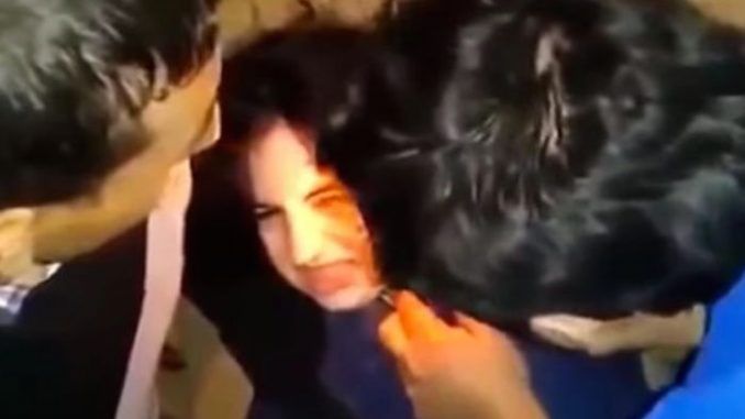 Viral video shows possessed woman snarling and hissing