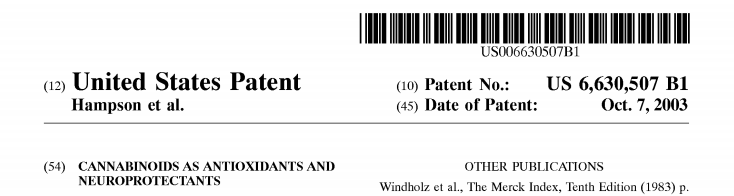 Cannabis patent 