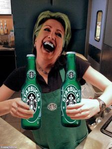 hillary-clinton-with-starbucks-beer