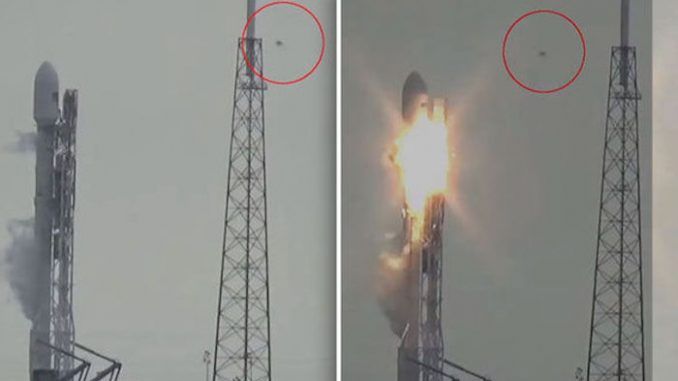 Video captures UFO near SpaceX rocket