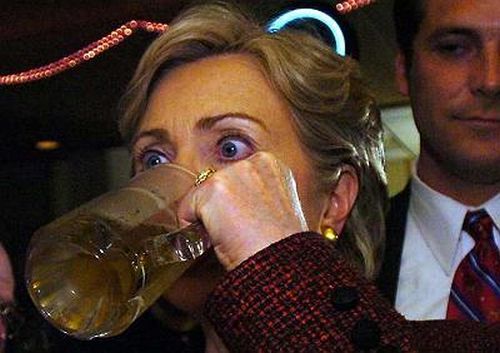 Is Hillary Clinton's judgement impaired due to her daytime consumption of alcohol?
