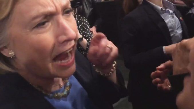 Eyewitnesses claim Hillary Clinton became physically violent towards Bill Clinton as election night unfolded