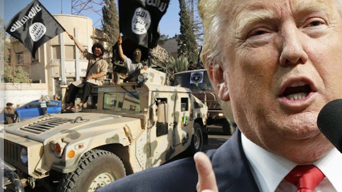 President-elect Donald Trump has declared that on his watch the United States will stop supporting ISIS and militant opposition groups in Syria.