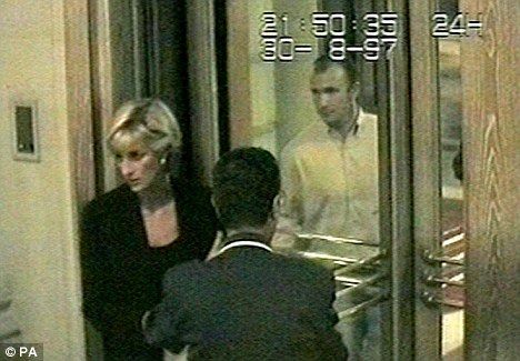 Princess Diana's final moments captured on CCTV shortly after The Queen allegedly told senior palace staff that Diana had to be 'purged'.