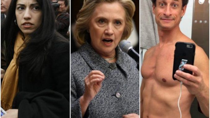Anthony Weiner faces 15 years in prison after FBI agents found child pornography on a laptop connected to a Hillary Clinton investigation.