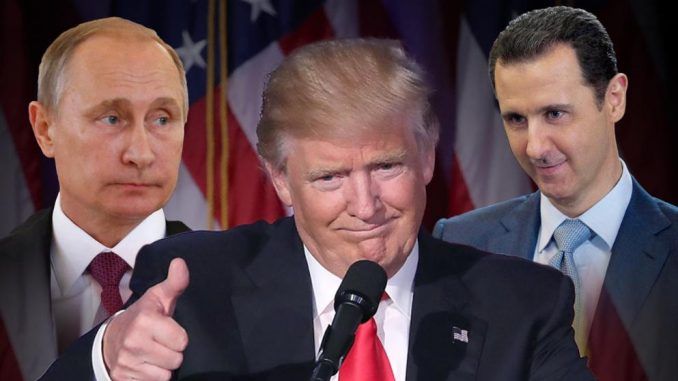 Vladimir Putin urges Trump to ignore propaganda about President Assad