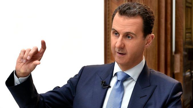 President Assad blasts claims of Syrian chemical weapons attack as 'completely fabricated'