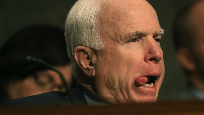 John McCain praises anti-Iran group