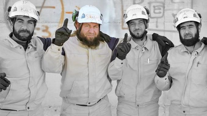 White Helmets recorded accepting an award from Al Qaeda
