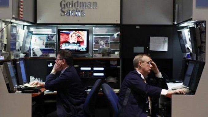 Goldman Sachs warns of coming financial crash