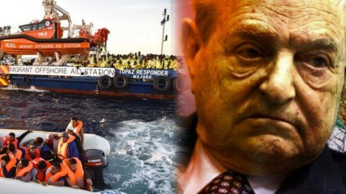 Italy broadcasts footage of Soros funded group working with human traffickers