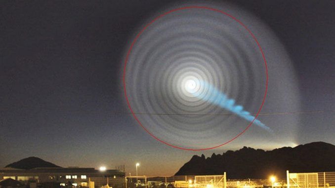 Glowing spirals appear across Russia