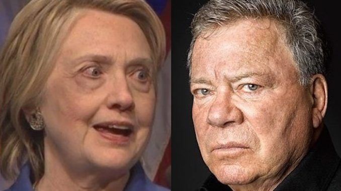 William Shatner slams Hillary Clinton, demanding she stop pretending he voted for her