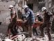 White Helmets treat chemical attack victims without protective gear