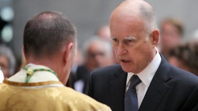 Governor Jerry Brown clears path to ban Christianity from California