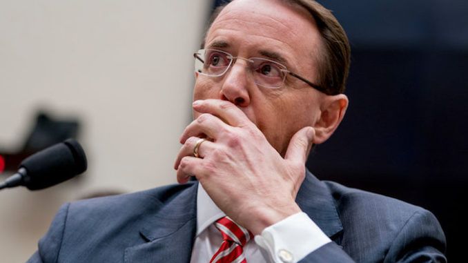 Rod Rosenstein faces impeachment for lying to Congress