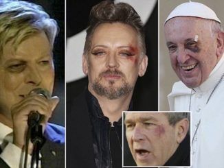 Celebrities and politicians with left black eyes are part of the Illuminati