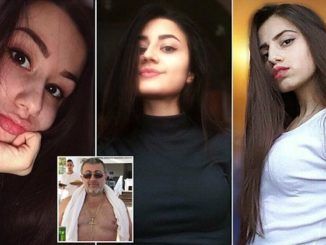 A pedophile who raped and abused his three teenage daughters for years has been found dead in an elevator with 35 stab wounds and multiple hammer blows to the head. 