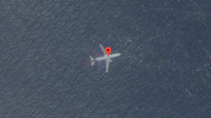 MH370 flight found on Google maps