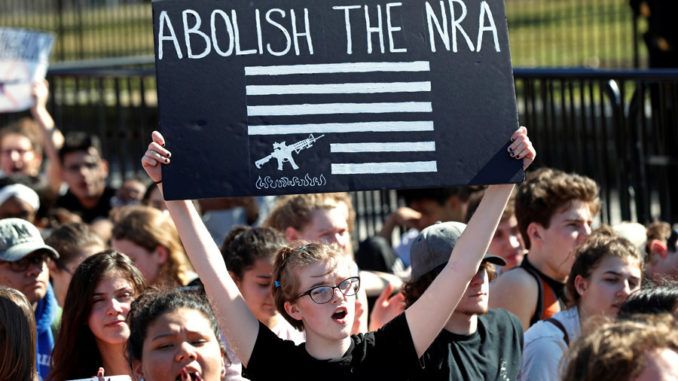 March on NRA say gun owners should be jailed for shooting home invaders
