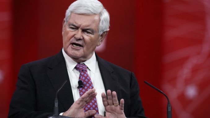 All practicing Muslims who believe in sharia law should be deported from the United States, according to Newt Gingrich who says "Western civilization is in a war" and "sharia is incompatible with Western civilization."