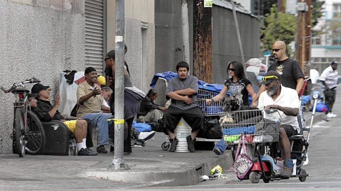 Hundreds of skid row homeless people were bribed with cash to vote in the election