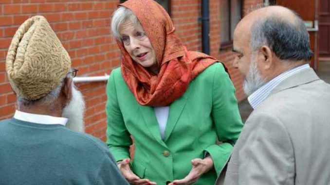 British Prime Minister Theresa May believes the United Kingdom "benefits greatly" from the existence of Sharia Law.
