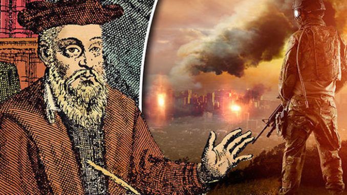Nostradamus prophecy warns World War 3 begins in 2019