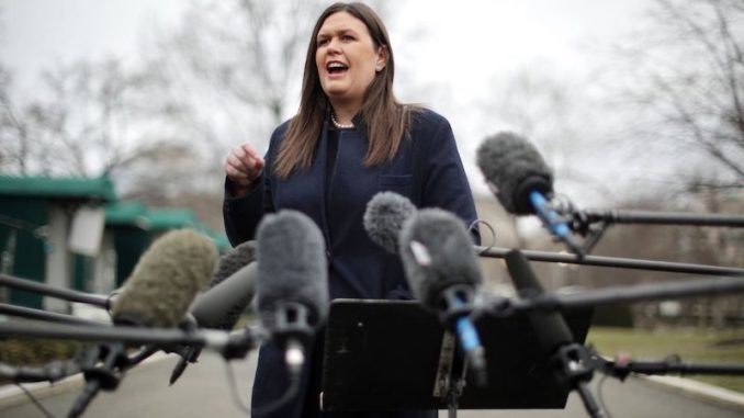 Sarah Sanders wonders when Hillary Clinton will be arrested for lying to the FBI