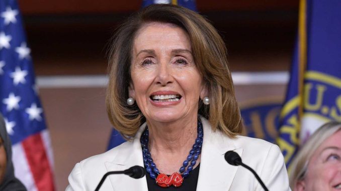 Trump says Nancy Pelosi is in bed with human traffickers