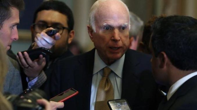Court filings confirm John McCain leaked fake Russia dossier to FBI and several left-wing mainstream journalists