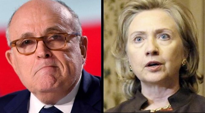 Image result for Giuliani and clinton