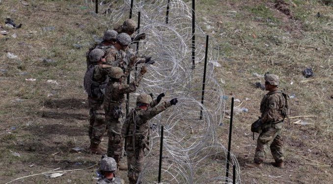 Mexican troops drew their guns on American soldiers on U.S. side of border