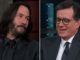 Keanu Reeves' explanation of what happens after we die leaves Stephen Colbert speechless