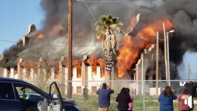 The historic Presbyterian church in Sacaton, Arizona — the oldest church in the state — has been burnt to the ground by arsonists.